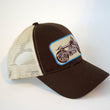 Load image into Gallery viewer, Motorcycle Trucker Hat - Brown Snapback Baseball Cap Fashion 2019