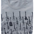 Load image into Gallery viewer, Guitars Pattern Heather Stone T Shirt - New Fashion Short Sleeves Top