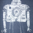 Load image into Gallery viewer, Mr Roboto Heather Navy T Shirt - New Summer Short Sleeves Top 2019