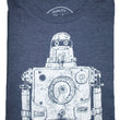 Load image into Gallery viewer, Mr Roboto Heather Navy T Shirt - New Summer Short Sleeves Top 2019