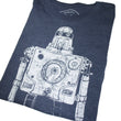 Load image into Gallery viewer, Mr Roboto Heather Navy T Shirt - New Summer Short Sleeves Top 2019