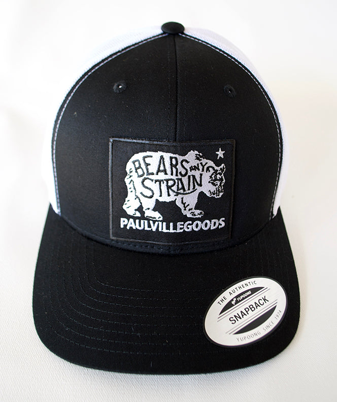 Bear Trucker Hat Black