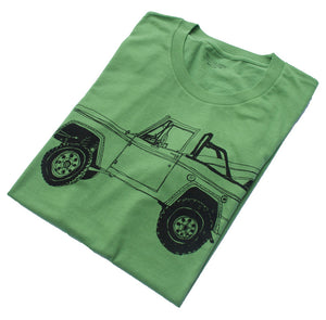 Bronco Surf Trip Leaf Green T Shirt - Summer Short Sleeves Top 2019