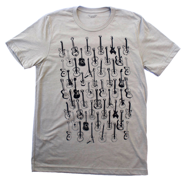 Guitars Pattern Heather Stone T Shirt - New Fashion Short Sleeves Top