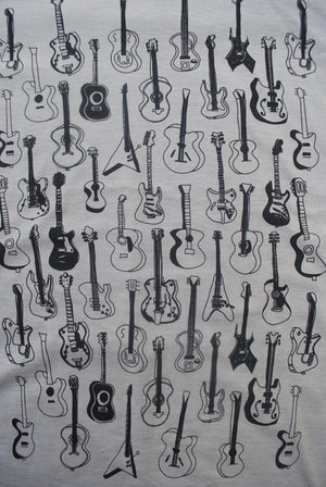 Guitars Pattern Heather Stone T Shirt - New Fashion Short Sleeves Top