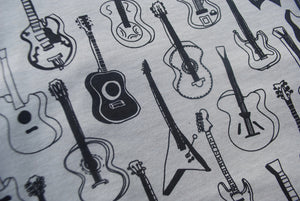 Guitars Pattern Heather Stone T Shirt - New Fashion Short Sleeves Top