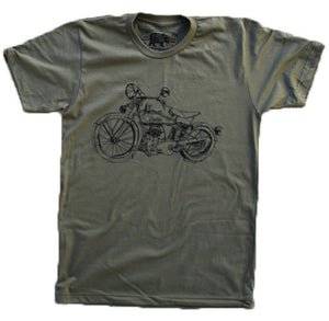 1929 Indian Motorcycle Army - Summer Short Sleeves Top - O Neck Tee