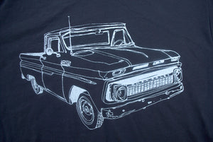 Old Chevy Truck Print T Shirt - New Arrival Summer Short Sleeves Top