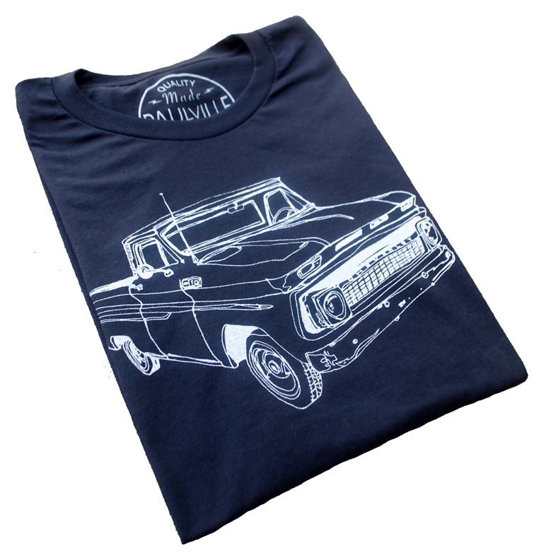 Old Chevy Truck Print T Shirt - New Arrival Summer Short Sleeves Top