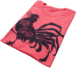Rise and Grind Heather Red T Shirt - Men's Short Sleeves Top 2019