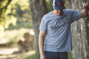 Surf Truck Blue T Shirt - Men's Summer Short Sleeves Top Fashion 2019